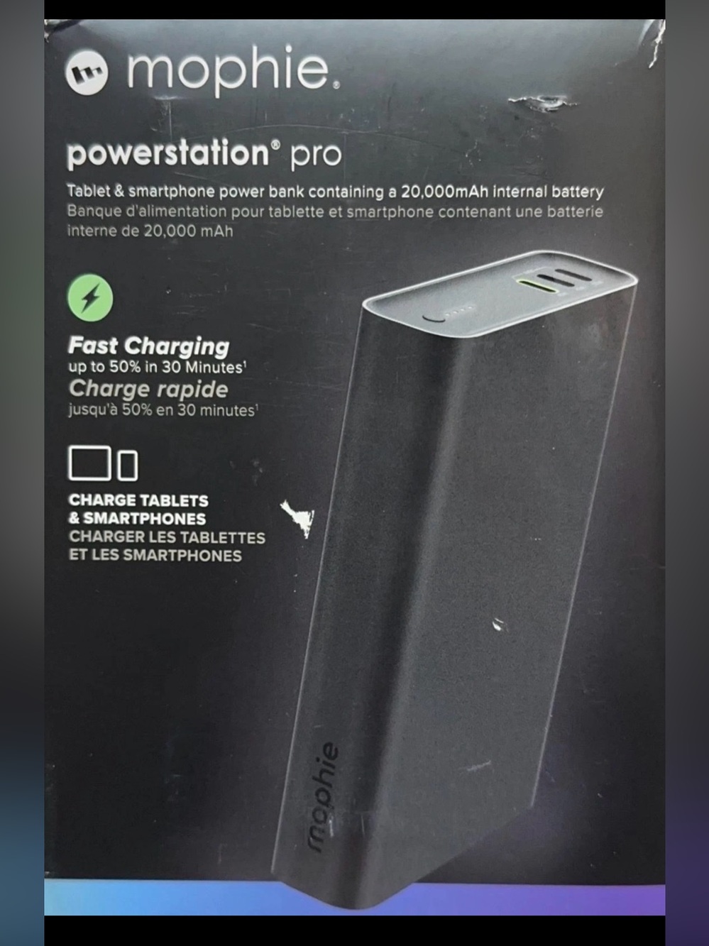 Mophie Fast Charging 45W USB-C Multi-Device Black Powerstation Pro 20k mAH